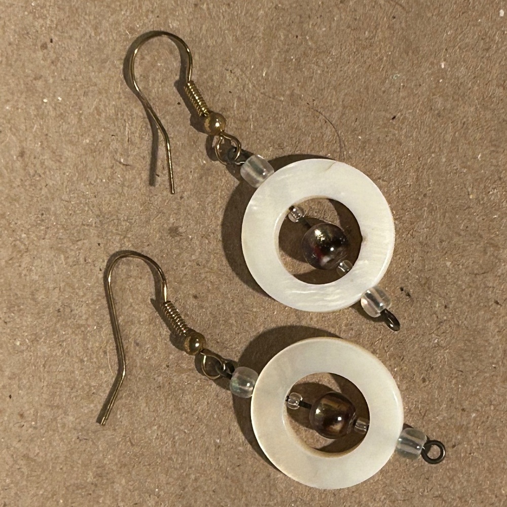 Shell and Bead Earrings